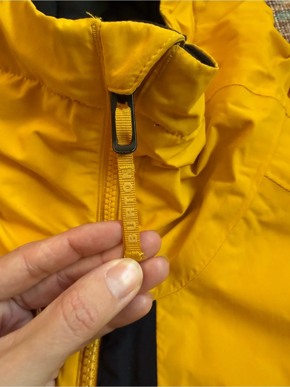 Burton Youth Medium Kids' Yellow Hillslope Hooded Winter Jacket